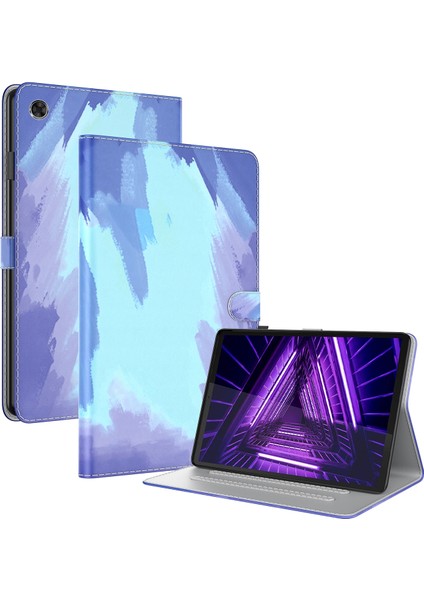 Lenovo M10 Için Pu Kılıfı Plus 10.3 TB-X606F TB-X606X Mavi (Yurt Dışından)