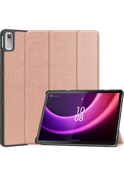 Lenovo Sekmesi Için Deri Akıllı Tablet Kasası P11 Gen 2 Gül Altın (Yurt Dışından)