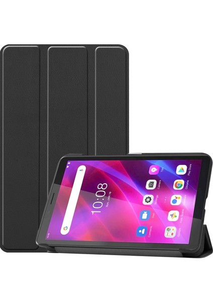 Custer Doku Deri Kılıfı Lenovo Tab M7 3rd Gen Siyah (Yurt Dışından)