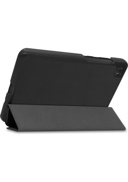 Custer Doku Deri Kılıfı Lenovo Tab M7 3rd Gen Siyah (Yurt Dışından)