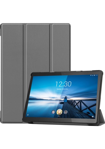Lenovo M10 Fhd R TB-X605FC Custer Pot Kılıfı Gri (Yurt Dışından)