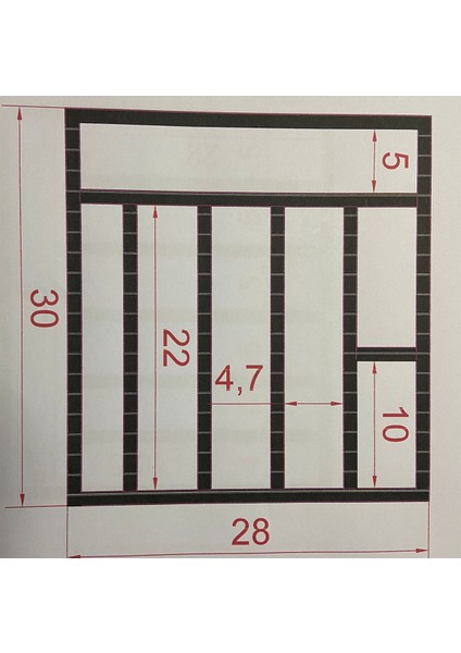 Kaşık Çatal Bıçak Organizer Dogal Ahşap Çekmece Içi Kaşıklık 7 Bölmeli Düzenleyic 28X30 cm modelleri