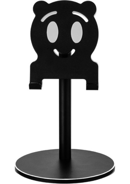 4-10 Inç Telefon ve Tablet Için Alüminyum Alaşım Masaüstü Standı, Renk: Siyah (Yurt Dışından)