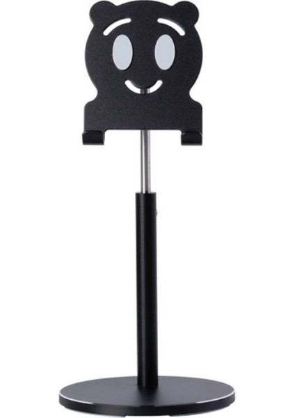 4-10 Inç Telefon ve Tablet Için Alüminyum Alaşım Masaüstü Standı, Renk: Siyah Yükseltme Sürümü (Yurt Dışından)