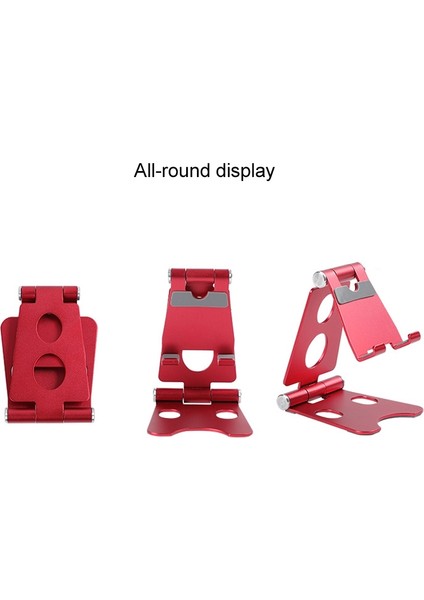 Roostand R2 Alüminyum Alaşımlı Mobil Masaüstü Tablet Braketi Çift Katlanır Tembel Artefakt, Boyutu: 6.4X7X9CM (Siyah) (Yurt Dışından) fiyatları