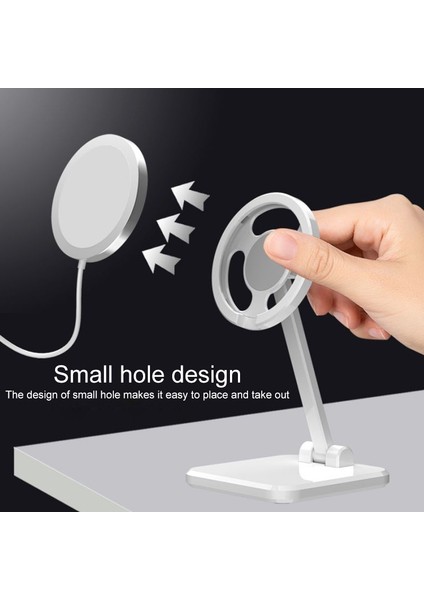 F8 Magsafe Manyetik Kablosuz Şarj Için Katlanabilir Manyetik 360-DERECE Dönen Braketi (Pembe) (Yurt Dışından) fırsatları