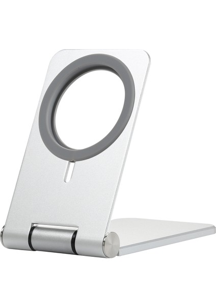 Magsafe Manyetik Kablosuz Şarj Cihazı Için C29 Katlanabilir Metal Braketi (Beyaz) (Yurt Dışından)