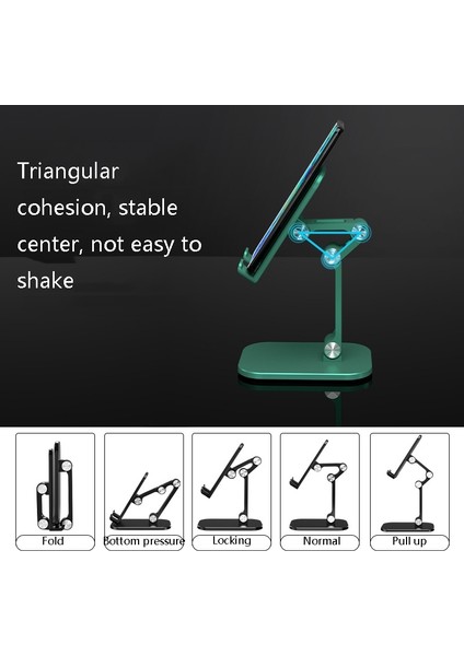 Cyx-Ph2 Cep Telefonu Tablet Masaüstü Braketi Katlanır Teleskopik Telefon Braketi (Beyaz) (Yurt Dışından) fırsatları