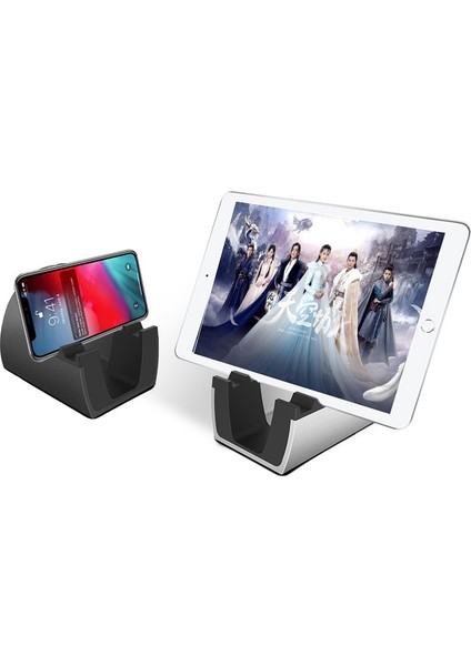 Metal Sürüm Evrensel Cep Telefonları Tablet Pc Masaüstü Braketi Canlı Braketi (Siyah) (Yurt Dışından) modelleri