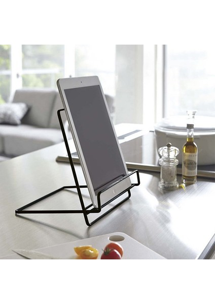 Masaüstü Katlanır Kitaplık Ev Müzik Standı Telefon Tablet Standı (Siyah) (Yurt Dışından) modelleri