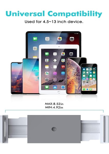 Ap-4h Yüksekliği 4.5-13 Inç Cep Telefonları ve Tabletler Için Ayarlanabilir Alüminyum Alaşımlı Tutucu (Yurt Dışından) fiyatları