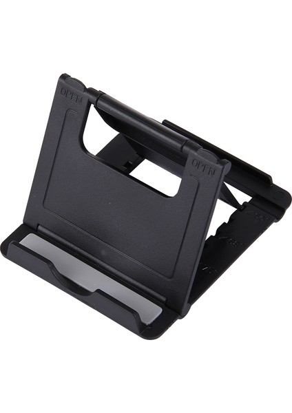 Evrensel Katlanabilir Mini Telefon Tutucu Standı, Boyut: 8.3 x 7.1 x 0.7 cm (Siyah) (Yurt Dışından)
