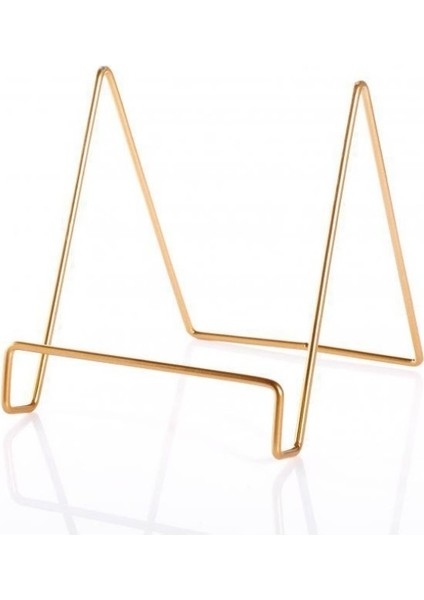 4 Adet Masaüstü Demir Sanat Kaplama Braketi ipad / CD Ekran / Yemek Kitabı / Plaka (Altın) (Yurt Dışından)