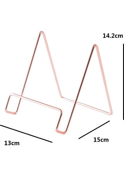 4 Adet Masaüstü Demir Sanat Kaplama Braketi ipad / CD Ekran / Yemek Kitabı / Plaka (Altın) (Yurt Dışından) modelleri