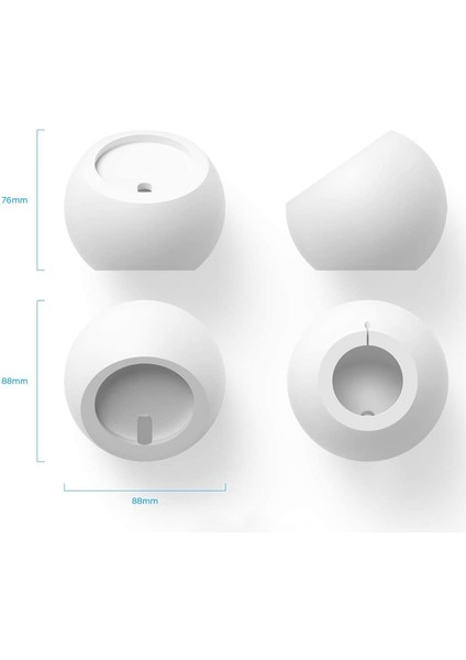 Silikon Pelet Magsaafe Manyetik Şarj Tutucu iPhone 12 Serisi Için (Beyaz) (Yurt Dışından) fiyatları