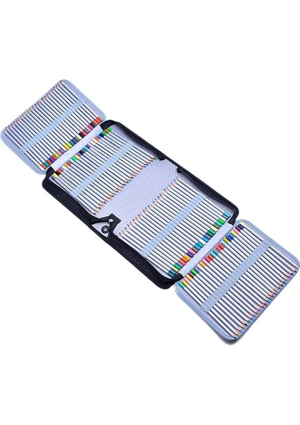 Düz Renkli Büyük Kapasiteli 150 Delikli Kare Pu Kalem Kutusu (Gül Kırmızı) (Yurt Dışından) fırsatları