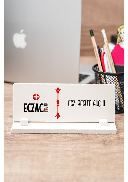 Eczacıya Hediye Taş Masa Isimliği