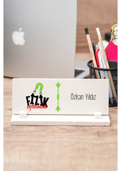 Fizik Öğretmenine Hediye Taş Masa Isimliği