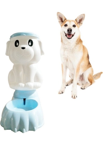 Otomatik Pet Besleyici Kedi ve Köpek Büyük Kapasiteli Içme Çeşmesi, Stil: Içme Çeşmesi (Mavi) (Yurt Dışından)
