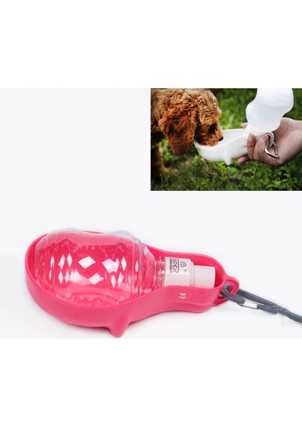 Köpekler ve Kediler Taşınabilir Su Besleyicisi Dışarı Için Pet Kettle (Gül Kırmızı) (Yurt Dışından) fiyatları