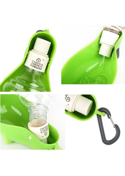 Köpekler ve Kediler Taşınabilir Su Besleyicisi Dışarı Için Pet Kettle (Gül Kırmızı) (Yurt Dışından) modelleri