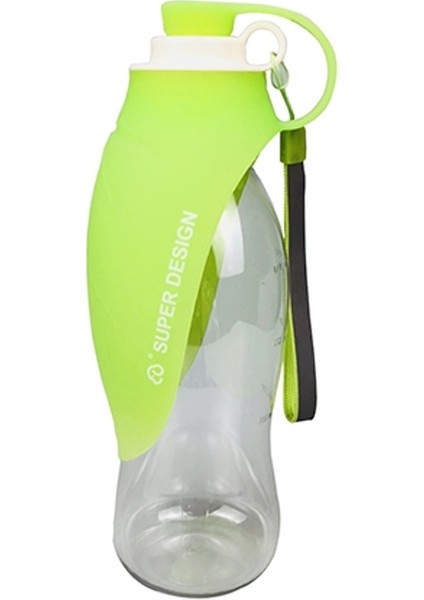 Pet Besleyici Köpek Kapalı Büyük Kapasiteli Açık Dış Flip Su Kupası (Yeşil) (Yurt Dışından)