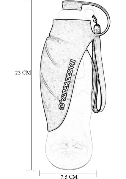 Pet Besleyici Köpek Kapalı Büyük Kapasiteli Açık Dış Flip Su Kupası (Yeşil) (Yurt Dışından) modelleri