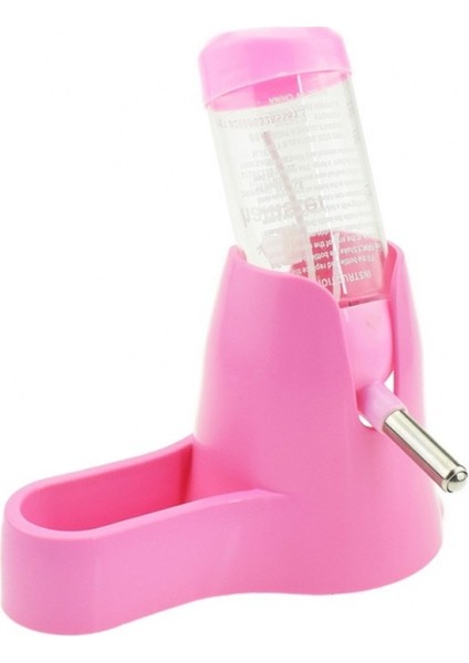 125ML Hamster Özel Plastik Içme Çeşme Evcil Hayvan Tedarikçileri (Pembe) (Yurt Dışından)
