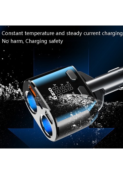 Ozio Araç Şarj Cihazı Çakmak Dönüşüm Fiş USB Hızlı Yanıp Sönen Şarj, Model: CL48Q Siyah (Yurt Dışından) modelleri