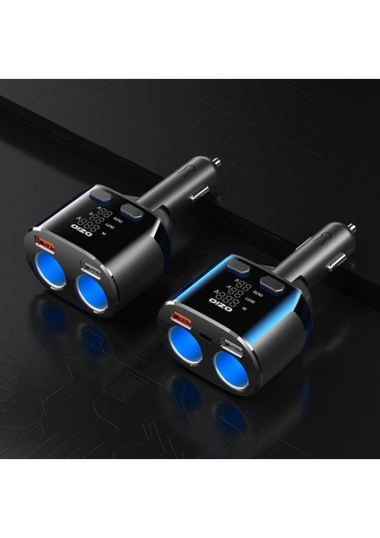 Ozio Araç Şarj Cihazı Çakmak Dönüşüm Fiş USB Hızlı Yanıp Sönen Şarj, Model: CL48Q Siyah (Yurt Dışından) fırsatları
