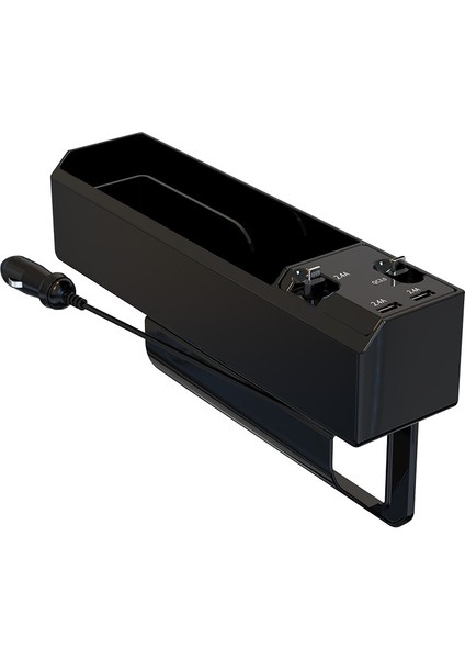 Kablo Araba ile Araba Koltuğu Saklama Kutusu USB Şarj Cihazı, Stil: 2 Tel (Yurt Dışından)