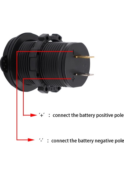 Evrensel Araba Çift USB Şarj Güç Çıkışı Adaptörü 4.2A 5 V IP66 Açıklık + 60CM Kablo (Mavi Işık) (Yurt Dışından) modelleri