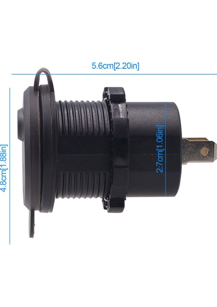 LED Dijital Voltmetre ile USB Şarj Güç Çıkışı Adaptörü (Kırmızı Işık) (Yurt Dışından) fiyatları
