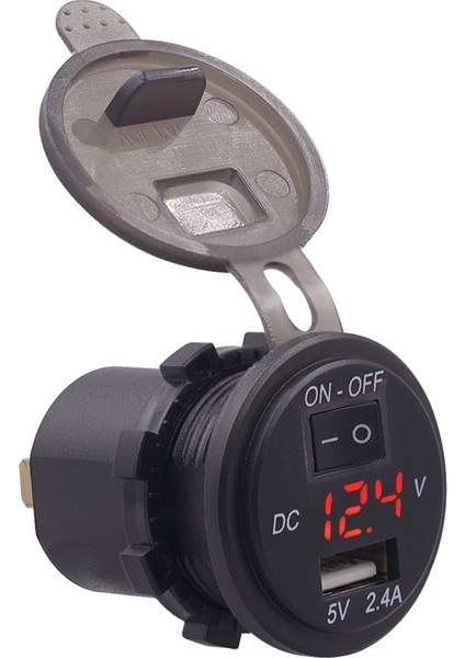 LED Dijital Voltmetre ile USB Şarj Güç Çıkışı Adaptörü (Kırmızı Işık) (Yurt Dışından) modelleri