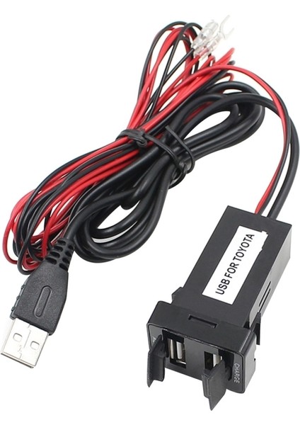 Araba DC12V 2.1A Çift USB Şarj Ses Bağlantı Noktası Arayüzü Toyota ile Ses Usb, Boyutu: 58X40X20MM (Yurt Dışından)