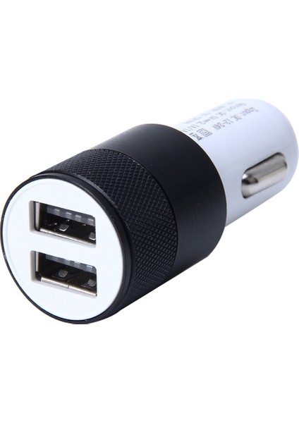 10 Adet Araba Oto 5 V Çift USB 2.1A / 1A Çoğu Telefonlar Için Çakmak Adaptörü (Siyah) (Yurt Dışından)