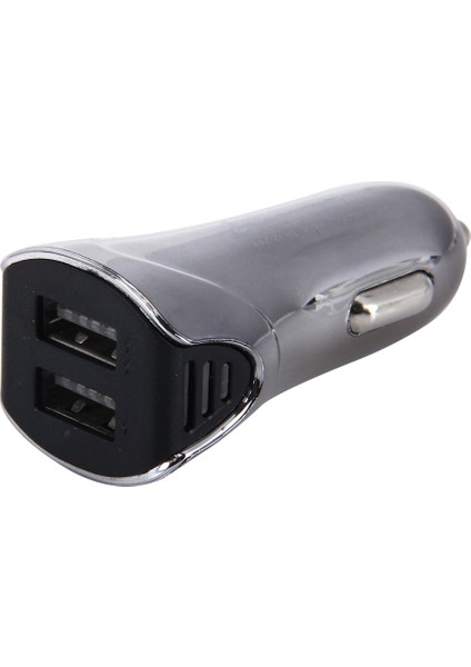 Araba Oto 5 V Çift USB 2.1A / 1A Çoğu Telefonlar Için Çakmak Adaptörü (Gri) (Yurt Dışından)