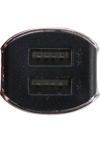 Araba Oto 5 V Çift USB 2.1A / 1A Çoğu Telefonlar Için Çakmak Adaptörü (Gri) (Yurt Dışından) fiyatları