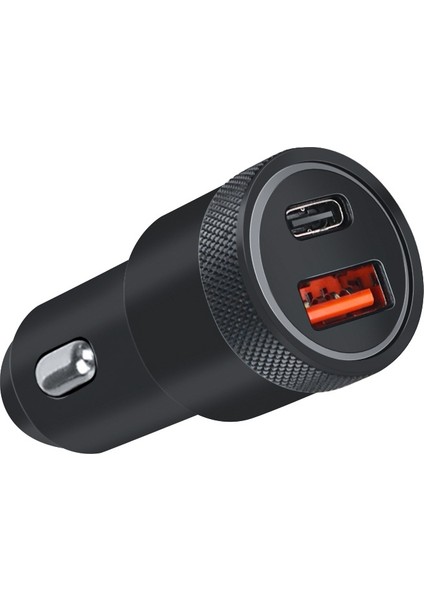 Alüminyum Alaşımlı Çakmak Uygulanabilir Araç Şarj Cihazı, Model: Siyah Qcpd (Yurt Dışından)