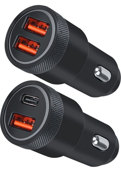 Alüminyum Alaşımlı Çakmak Uygulanabilir Araç Şarj Cihazı, Model: Siyah Qcpd (Yurt Dışından) fiyatları