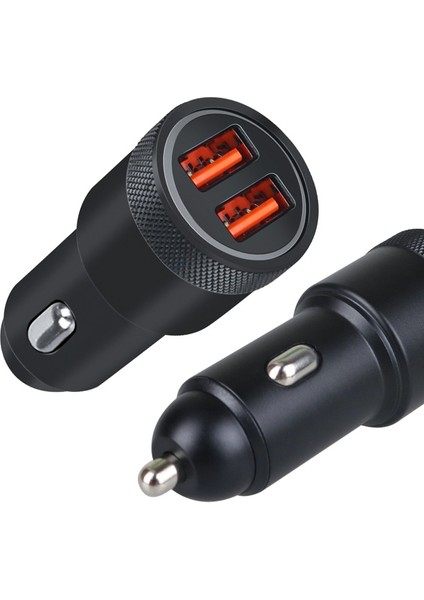 Alüminyum Alaşımlı Çakmak Uygulanabilir Araç Şarj Cihazı, Model: Siyah Qcpd (Yurt Dışından) modelleri