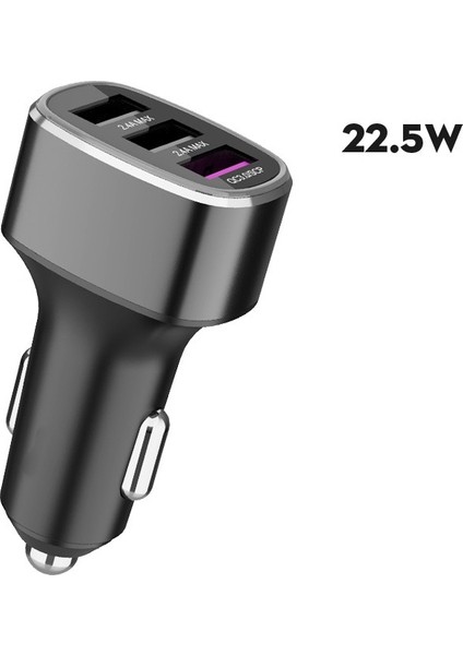 Üç USB Bağlantı Noktası Huawei Için Hızlı Şarj Şarj Cihazı / Oppo / Vivo / Oneplus ve Diğer Flaş Şarj, Model: GT680 Gri (Yurt Dışından) fırsatları