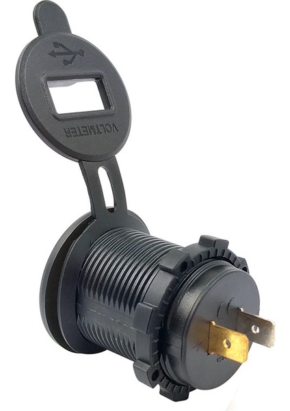 4.2A Dual USB Gerilim Ekranlı Cep Telefonu Şarj Soket Güç Kaynağı 12 V Araba Motosiklet (Mavi Işık) (Yurt Dışından) fırsatları