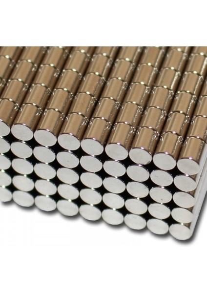 4 x 6 mm Çap: 4 Mm, Kalınlık : 6 mm Yuvarlak Neodyum Mıknatıs -60 Adet