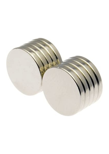 14 x 2 mm Çap: 14 Mm, Kalınlık : 2 mm Yuvarlak Neodyum Mıknatıs - 25 Adet