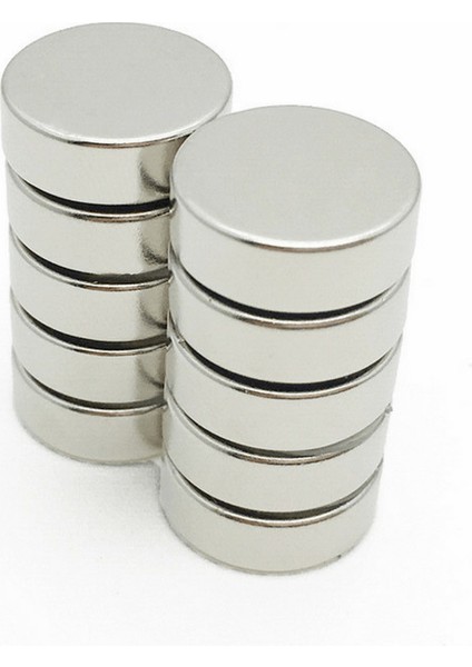 15 x 5 mm Çap: 15 Mm, Kalınlık : 5 mm Yuvarlak Neodyum Mıknatıs