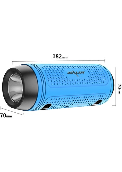 A1 Çok Fonksiyonlu Bas Kablosuz Bluetooth Hoparlör (Gri) (Yurt Dışından) fiyatları