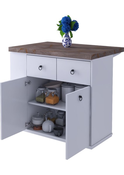 Lalin Mutfak Adası Dolaplı Çok Amaçlı Çekmeceli Kapaklı Mdf modelleri
