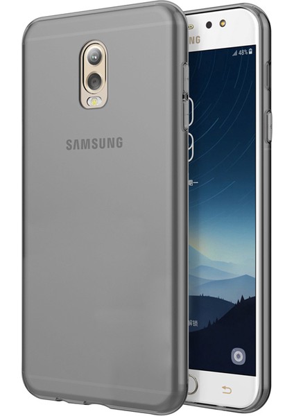 Samsung Galaxy C8 Ultra Ince Kaliteli Esnek Şeffaf Silikon