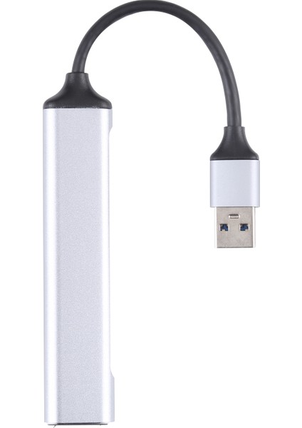 5 Arada 1 USB 3.0 - Sd / Tf Kart Yuvası 3 USB 3.0 Bağlantı Noktası Çok Fonksiyonlu Yerleştirme Istasyonu Hub (Gümüş) (Yurt Dışından)